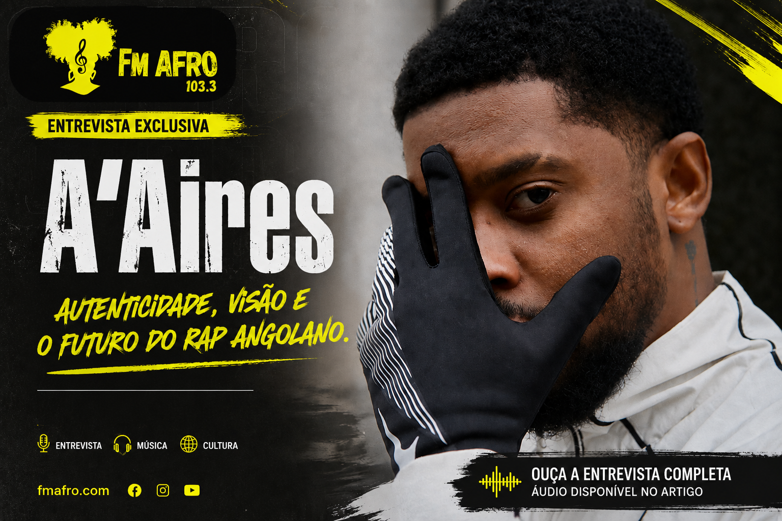 Entrevista com Rapper A'Aires na FM Afro