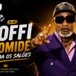 Koffi Olomidé em destaque na capa do blog da FM Afro sobre o sucesso da música Roi Baudoin