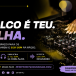 DJ angolano a atuar numa mesa de mistura para a iniciativa DJ, O Palco é Teu, Brilha da FM AFRO